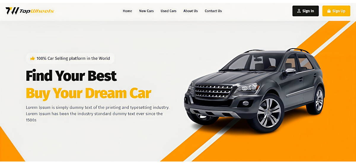 TopWheels – Car Selling Platform